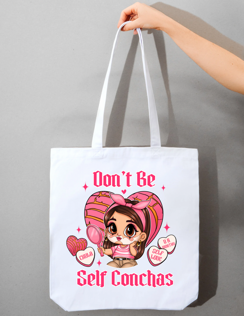 Don't Be Self Conchas White Tote bag